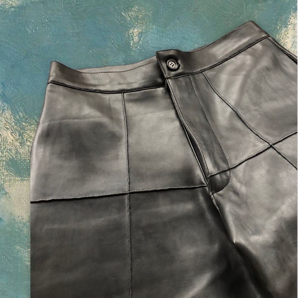 Vintage Leather PU Pants